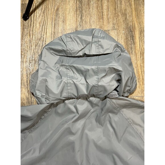 LL Bean Jacket Mens XL Gray Trail Model Rain Coat Full Zip Hooded - Picture 8 of 10